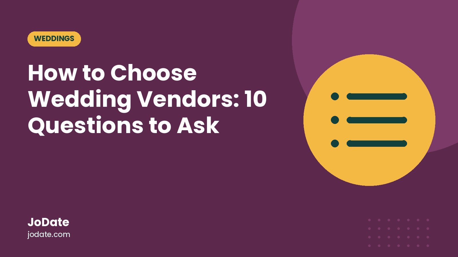 How to Choose Wedding Vendors: 10 Questions to Ask